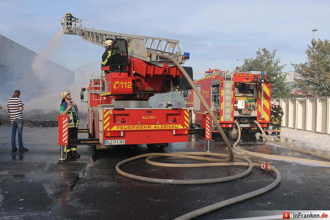 Feuer in Industriebetrieb in Alzenau – Schaulustige behindern Feuerwehr