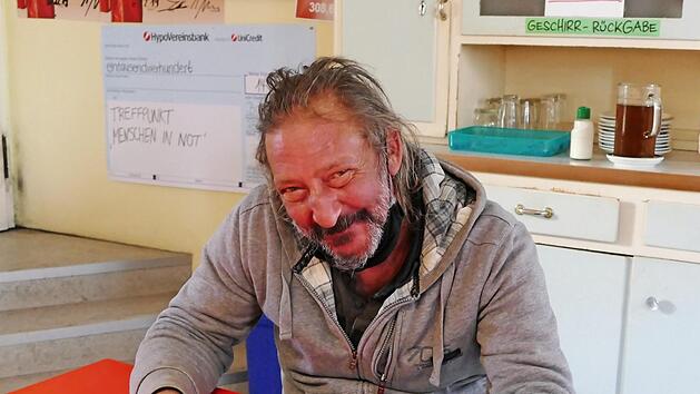 Erich lebt seit 15 Jahren auf der Straße und sucht in kälteren Tagen die Bamberger Wärmestube in der Siechenstraße auf. Foto: Marion Krüger-Hundrup