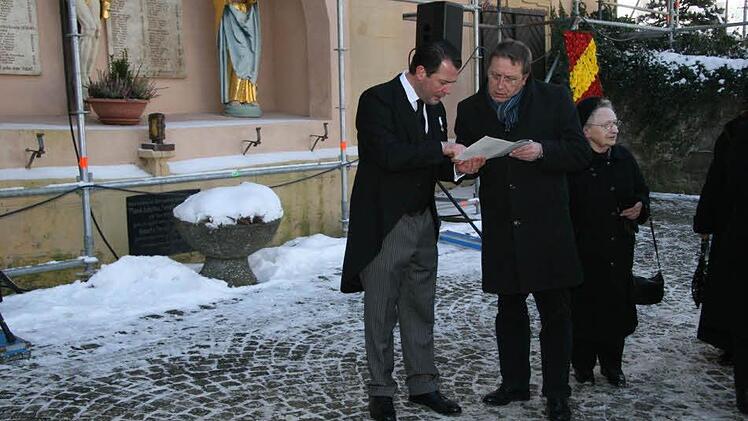Philipp zu Guttenberg mit Kulmbachs OB Henry Schramm. Foto: Sonja Adam