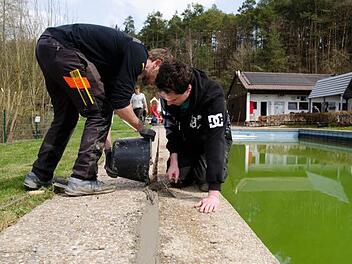 Auf dem Gelände des Freibades Autenhausen fanden schon etliche Arbeitseinsätze statt. Archivfoto; Lothar Weidner