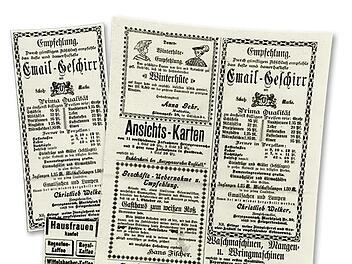 Im "Herzogenauracher Tagblatt" wurde alles beworben, vom Winterhut bis zum Haustrank. Repro: FT