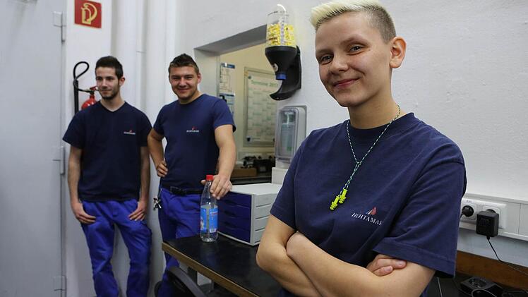 Versteht sich super mit den männlichen Kollegen: Christina Heim.