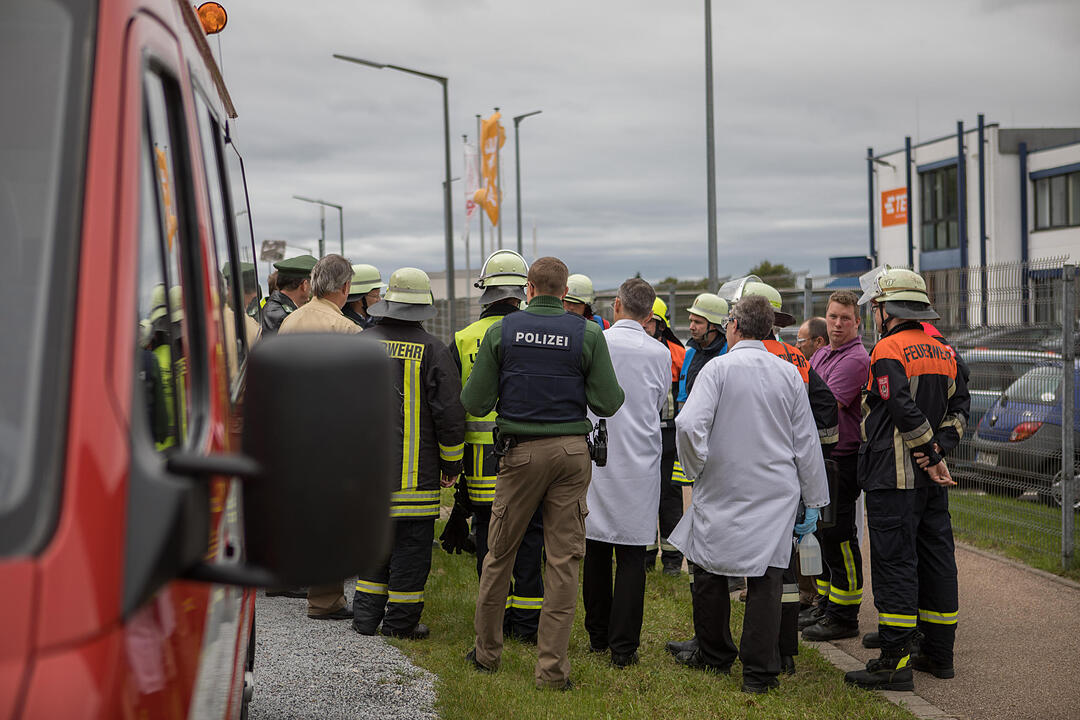 Säureaustritt bei Firma in Ansbach