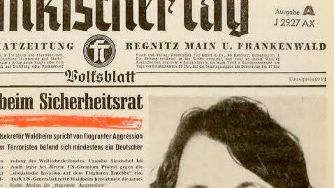 Linksterrorismus war eines der großen Themen in den 1970er Jahren. Der Bamberger Terrorist  Wilfried Böse starb 1976 als einer der Geiselnehmer im ugandischen Entebbe. Archiv