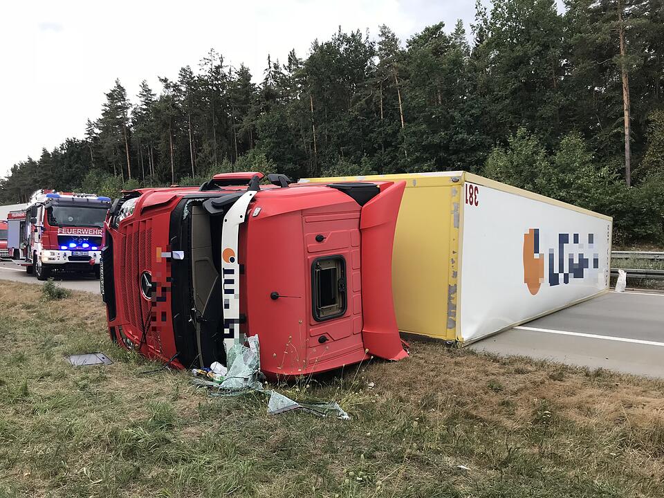 Kulmbacher Lkw legt Verkehr auf der A9 lahm