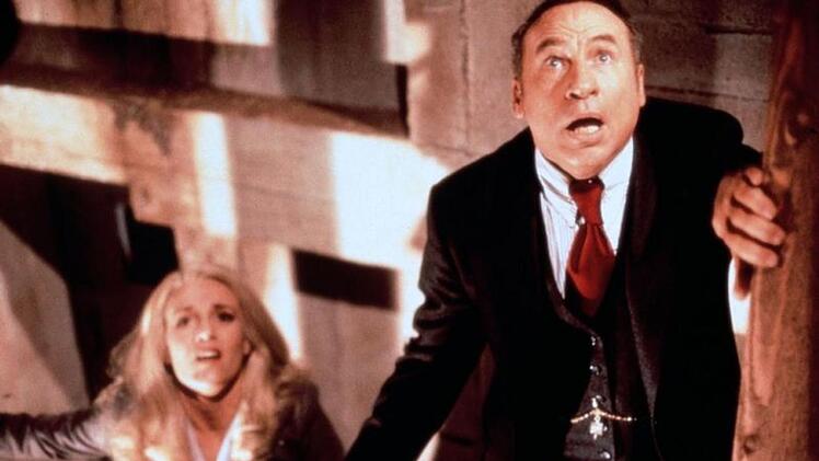Der Psychiater Richard Thorndyke (Mel Brooks) muss in "H&ouml;hnenkoller" (1977) hoch hinaus, um sich seinen &Auml;ngsten zu stellen.