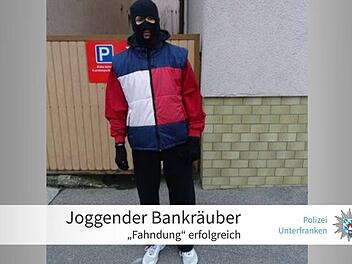 Ein Mann mit Skimaske sorgte am vergangenen Freitag f&uuml;r Aufsehen im unterfr&auml;nkischen Donnersdorf. Foto: Polizei Unterfranken/Facebook