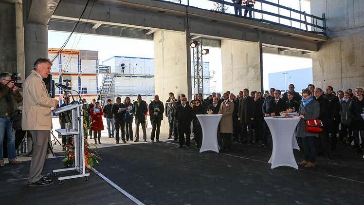 Richtfest für Siemens-Bürogebäude. Foto: Barbara Herbst