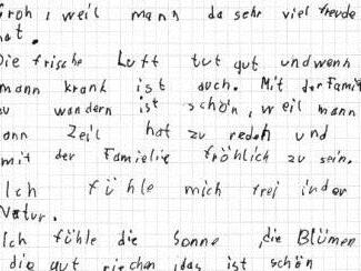 Dieser Leserbrief zeigt, dass nicht alle Kinder wandern langweilig finden.