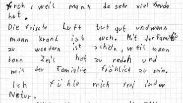 Dieser Leserbrief zeigt, dass nicht alle Kinder wandern langweilig finden.