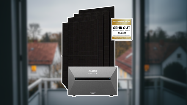 Balkonkraftwerk bei Schnee und Eis: