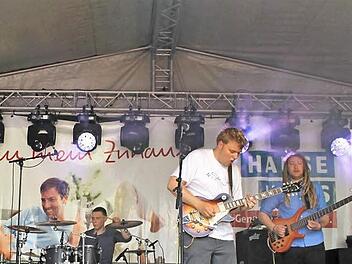 Die Band Southern Island auf der Hauptbühne heizte bei schwülem Wetter dem Publikum ein. Fotos: Julia Raab