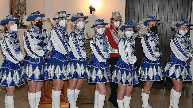 Auch ohne Tanz war die Garde eine Bereicherung f&uuml;r den Ehrenabend. Foto: Dieter Britz