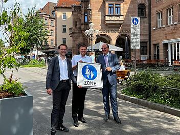 N&uuml;rnberg weiht neue Fu&szlig;g&auml;ngerzone ein - "wird niemand missen wollen"