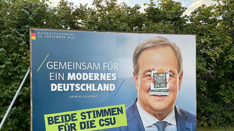 Höchstadt: CSU-Plakate überklebt - Ortsverband fordert von Aktivisten 500-Euro-Spende