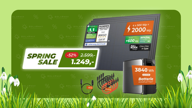 Spring Sale bei Solarway: