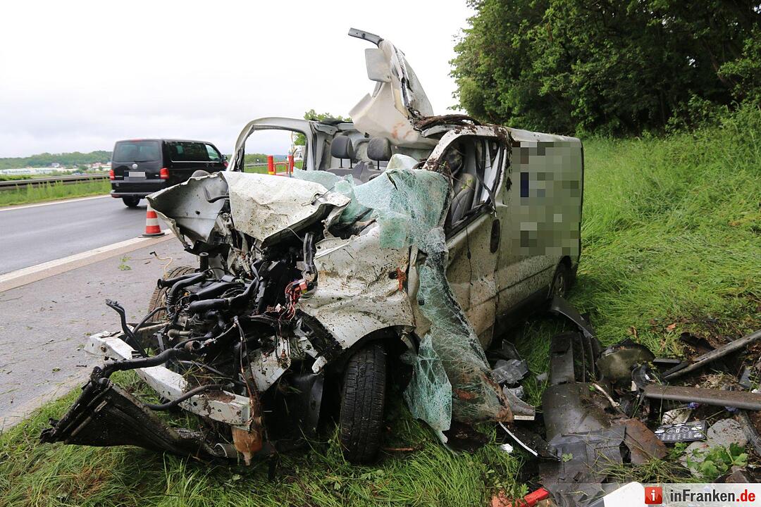 Schwerer Unfall auf A3 zwischen Geiselwind und Schlüsselfeld