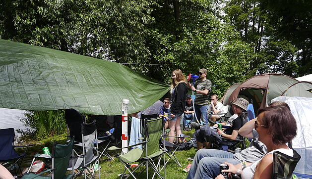 Zeltplatz bei Rock im Park am Freitag