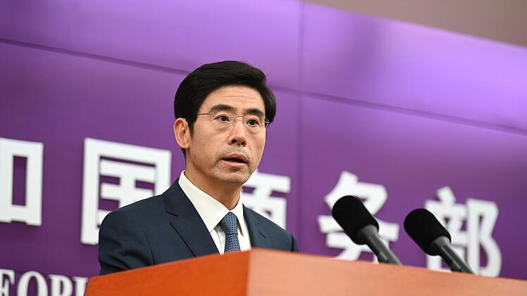 Chinas Sprecher Yadong im Handelsministerium