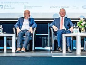 Auf dem Podium saßen (v. l.) Sebastian Gatz, Hans-Josef Fell, Bernd Westphal und Moderator Claus-Christian Carbon.  Foto: CR Fotografie