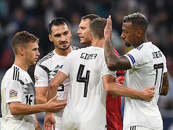 Ein Punkt gegen den Weltmeister: So schlecht hat sich die deutsche Fußball-Nationalmannschaft nach dem WM-Debakel gar nicht verkauft. Foto: Sven Hoppe/dpa