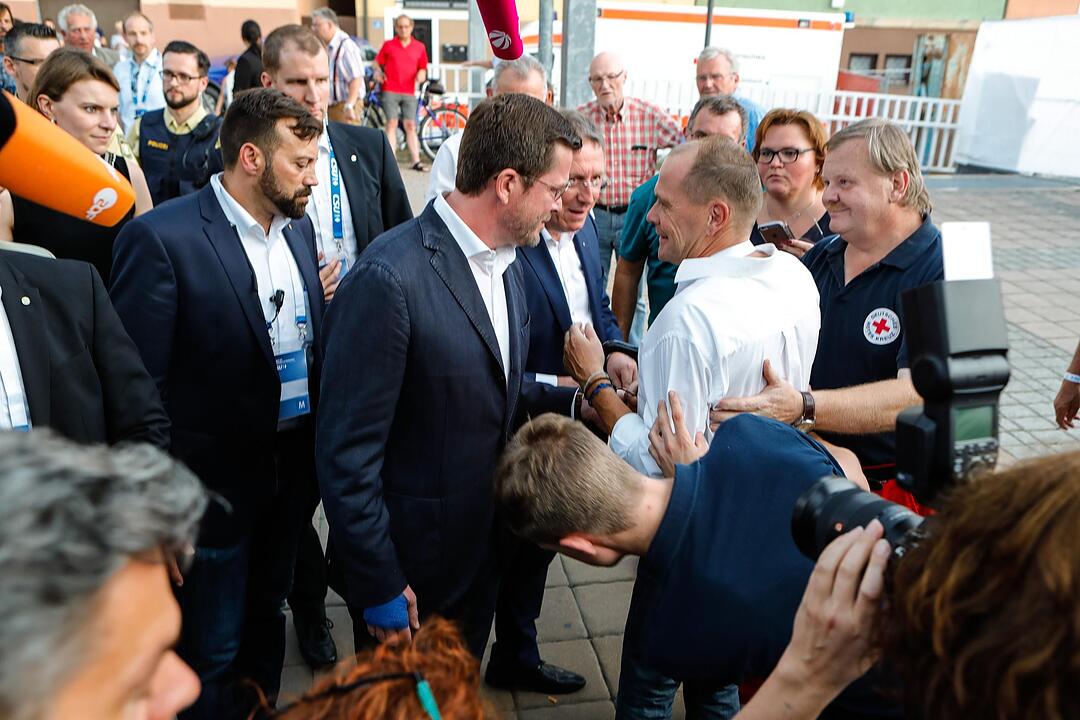 Wahlkampf der CSU - Karl-Theodor zu Guttenberg in Kulmbach