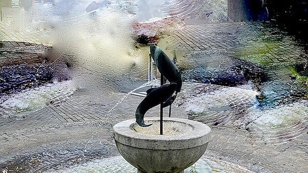 Zwei Forellen sind das Wahrzeichen Forchheims.