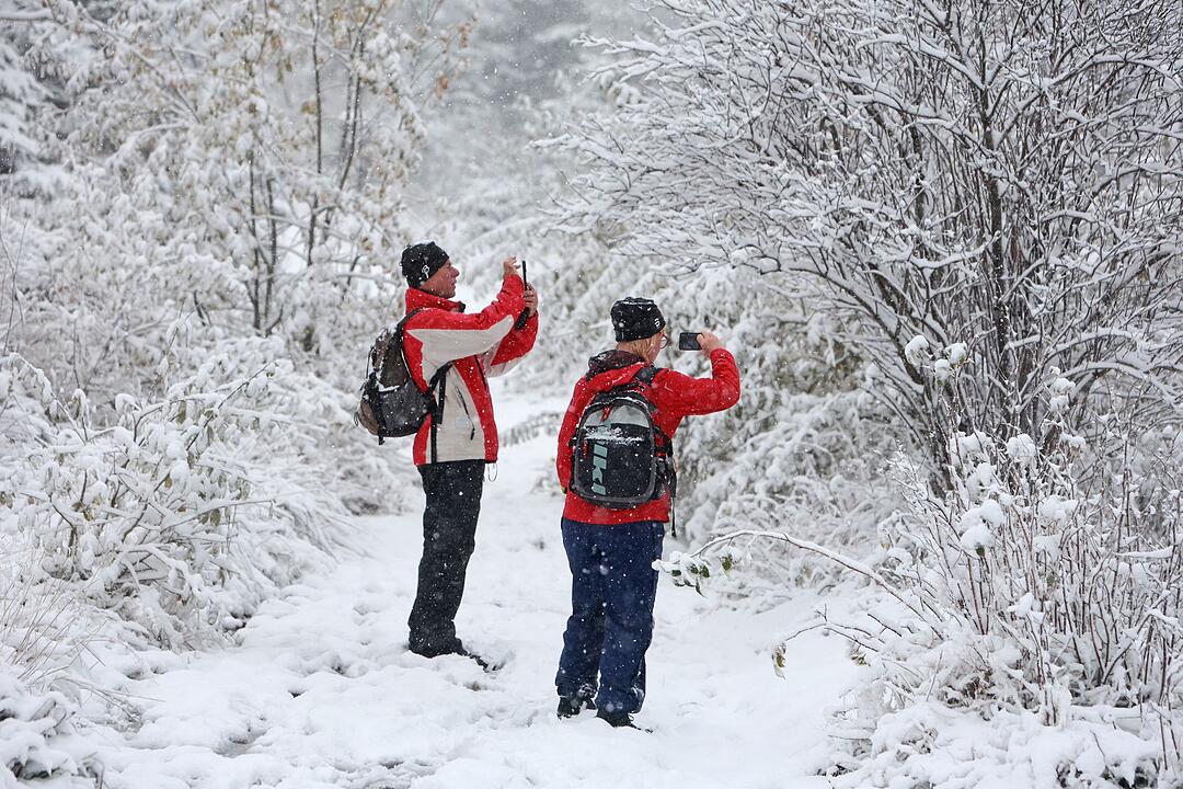 Schnee auf dem Brocken
