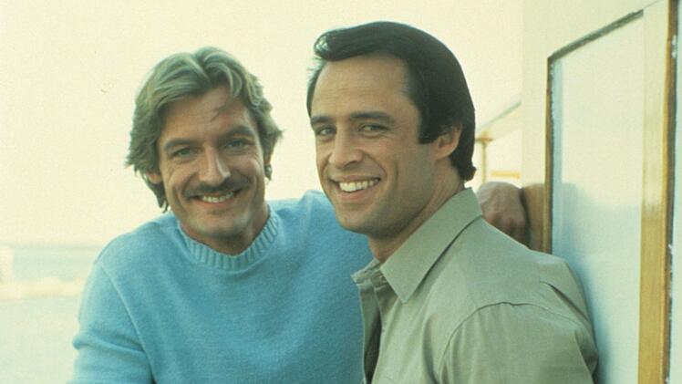 Joe Penny (rechts) spielte das eine Faustpaar in "Trio mit vier F&auml;usten", Perry King das andere.