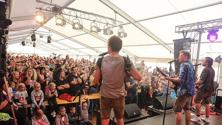 Die Dorfrocker beim Benefizkonzert am 30. September in Bamberg. Foto: Barbara Herbst