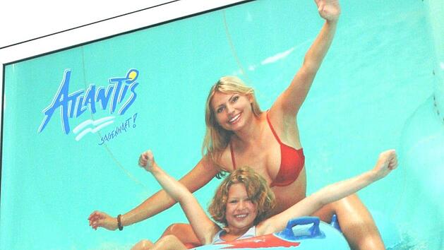 Sagenhaft: Werbung f&uuml;rs Atlantis  Foto: FT-Archiv