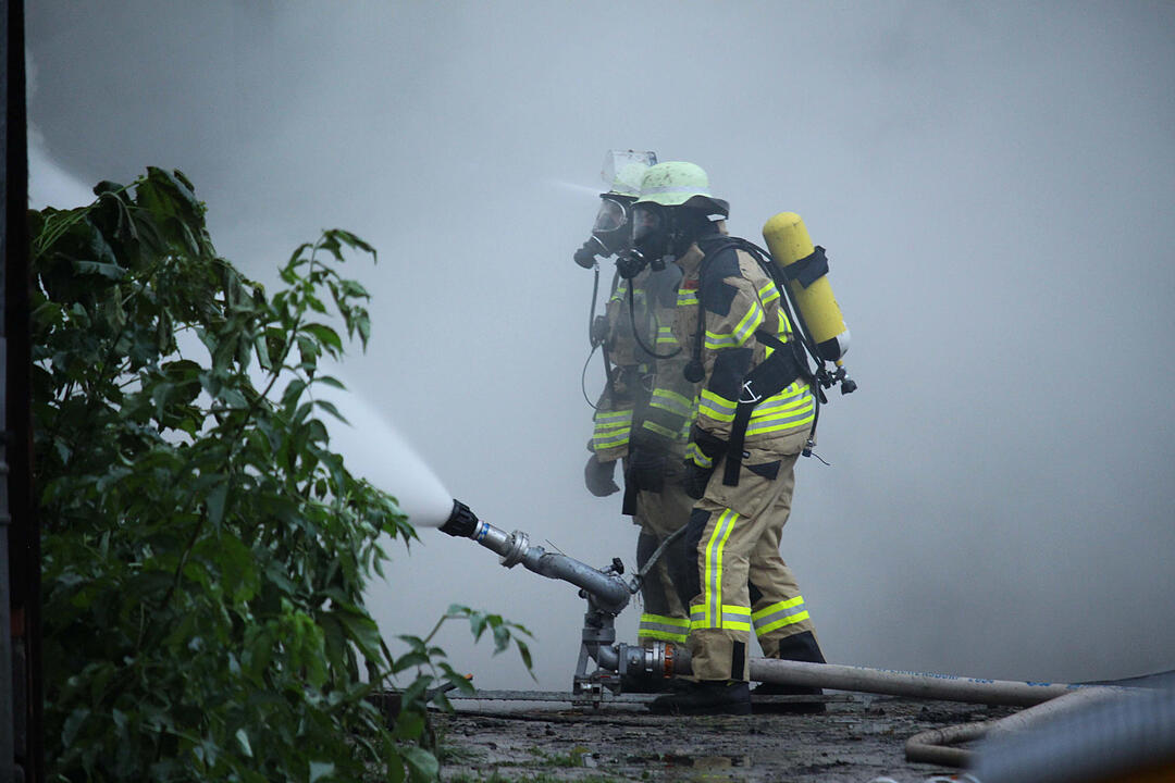 Scheunenbrand im Landkreis Bayreuth
