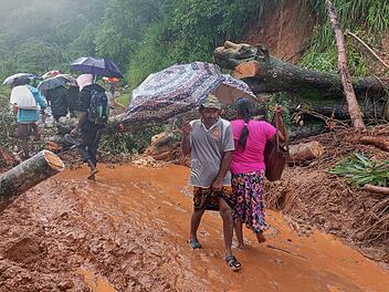Unwetter in Sri Lanka