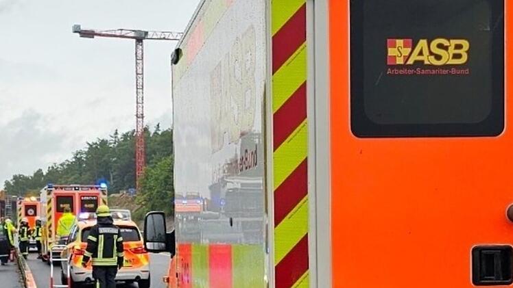 Explosion auf A3-Baustelle in Schlüsselfeld