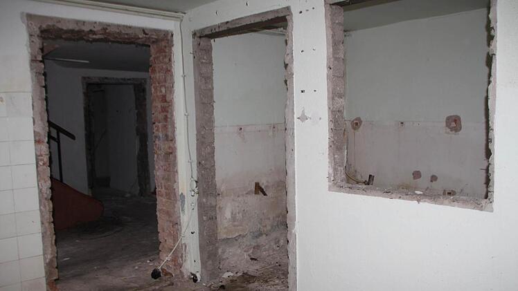 Drinnen sieht es wüst aus...