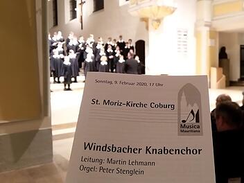 Der Windsbacher Knabenchor gastierte unter der Leitung von MArtin Lehmann in der Coburger Morizkirche.Foto: Jochen Berger