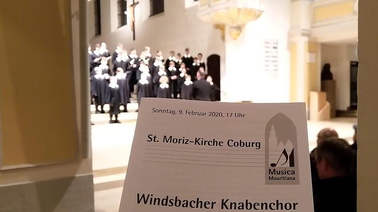 Der Windsbacher Knabenchor gastierte unter der Leitung von MArtin Lehmann in der Coburger Morizkirche.Foto: Jochen Berger