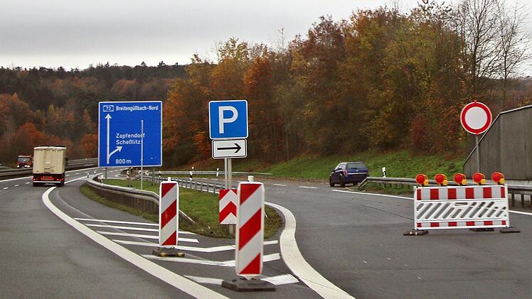 Schlechtester Autobahn-Rastplatz Deutschlands: Der Parkplatz an der A73 bei Zapfendorf