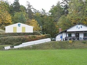 Beim SV Ketschendorf entstehen neue Umkleiden. Fotos: Astrid Hess