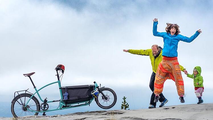 In den Pyrenäen entstand dieses lustige Foto von Familie Schumacher auf Reisen.André Schumacher