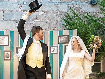 Szene aus dem Stück "Der Heiratsantrag"