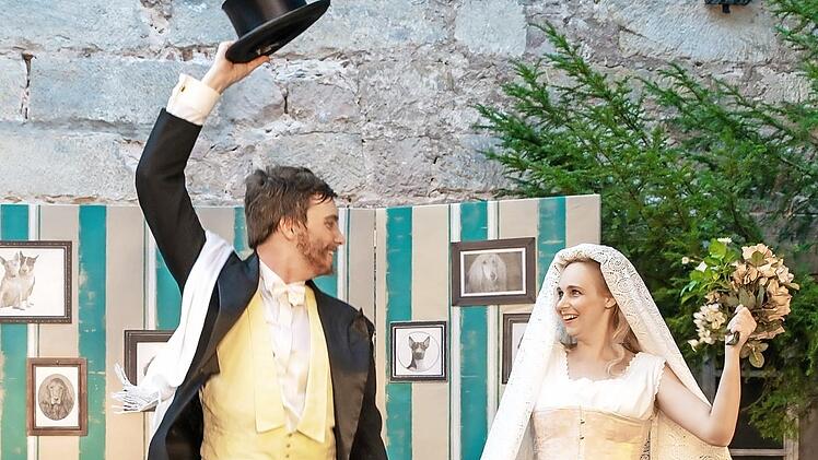 Szene aus dem Stück "Der Heiratsantrag"