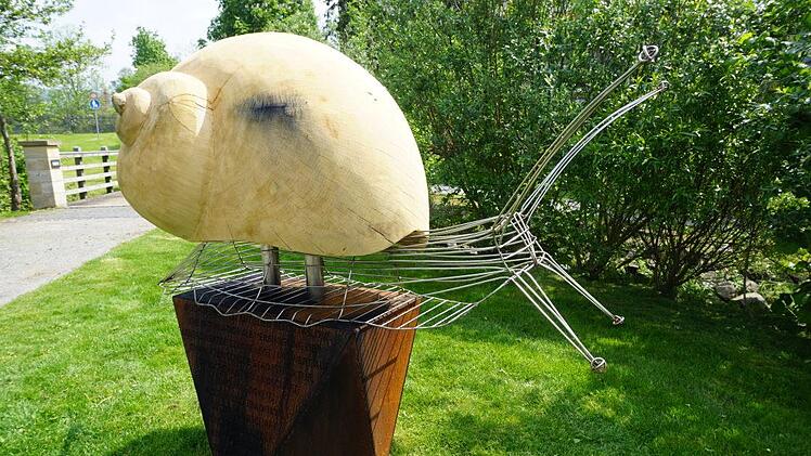 Ein Schmuckstück ist sie geworden, die Citta-Slow-Skulptur in Bischofsheim. Foto: Marion Eckert