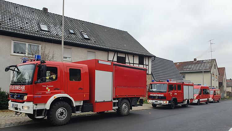 Vermisstensuche im Ha&szlig;furter Stadtteil Prappach am 3.12.2022