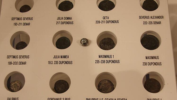 Ein Teil der Münzen-Sammlung.