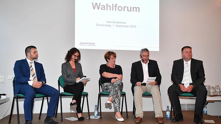 Wahlforum der Saale-Zeitung am 1. September 2016 in der Georgi-Halle, Bad Brückenau. Foto: Ronald Rinklef
