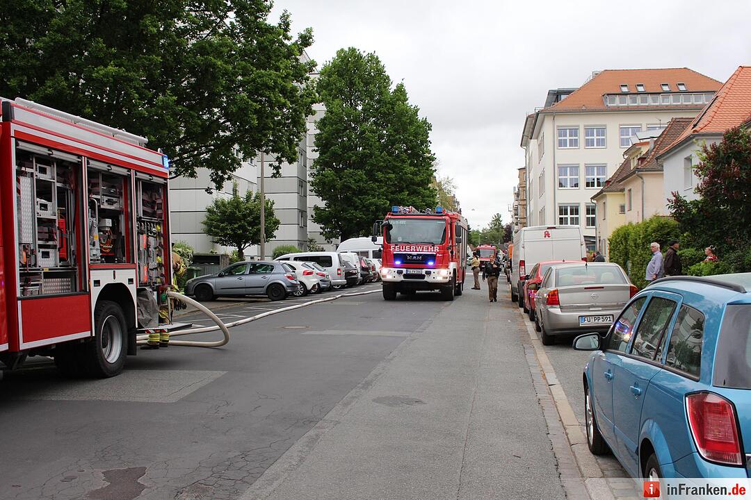 Fürth: Wohnungsbrand in der Südstadt