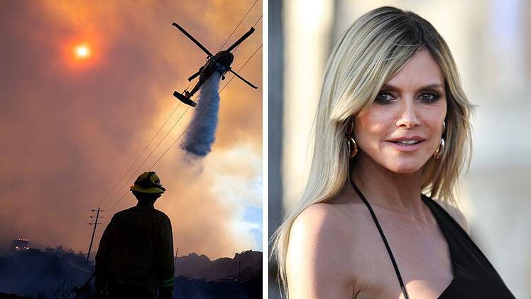GNTM: Brände in Los Angeles verzögern Dreh - Klum mit Feuerwehr-Post