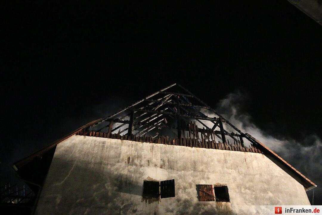 Scheunenbrand in Reundorf bei Lichtenfels