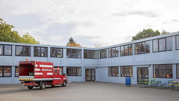 Im Containerbereich der Michelauer Schule hat ein Sicherungskasten gebrannt. Foto: Klaus Gagel